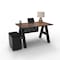 We'Re It A-Frame Writing Desk W/ Modesty Panel & Storage, 30 in D X 30 in H, 48 in W X Laminate AF4830-MOD-PED-7973 - alternate 4